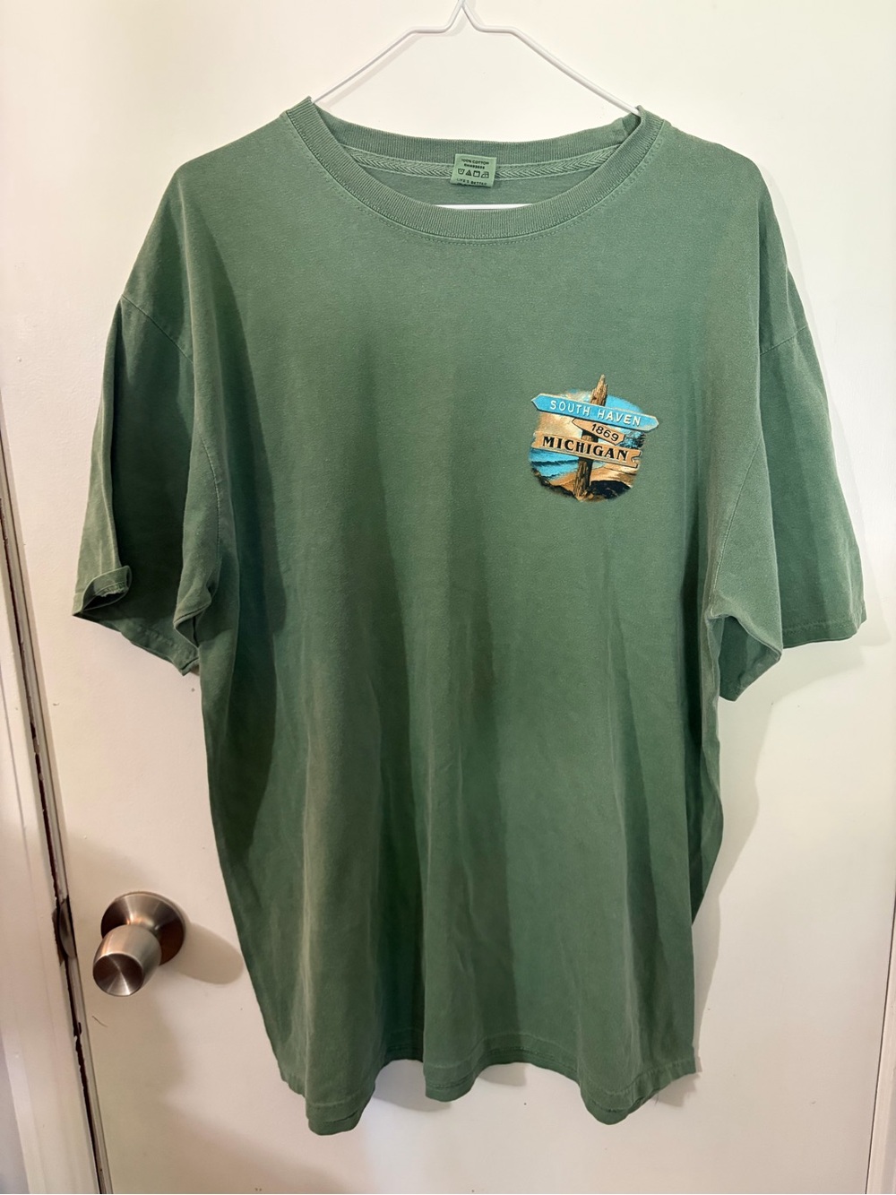 NWOT Men’s Blue 84 Large Michigan Large Green Graphic Tee Tote12